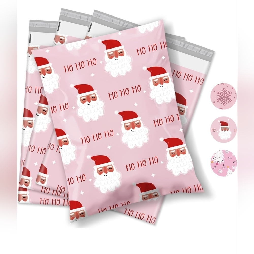 10x13 Christmas Santa Claus Poly Mailers
